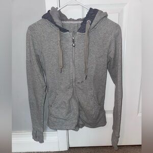lululemon athletica Gray Zip-Up Hoodie